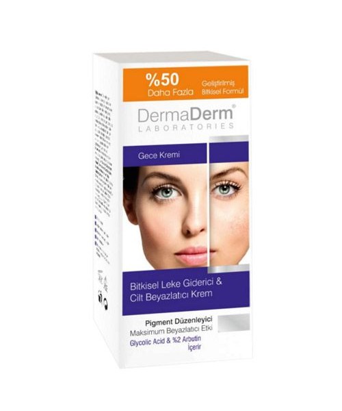 DERMADERM BİTKİSEL LEKE GİDERİCİ KREM GECE DERMADERM BİTKİSEL LEKE GİDERİCİ KREM GECE