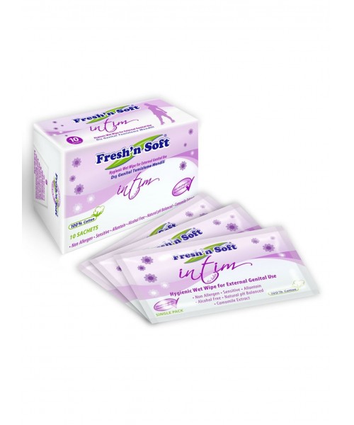 FRESHN SOFT GENİTAL BÖLGE TEMİZLEME MENDİLİ