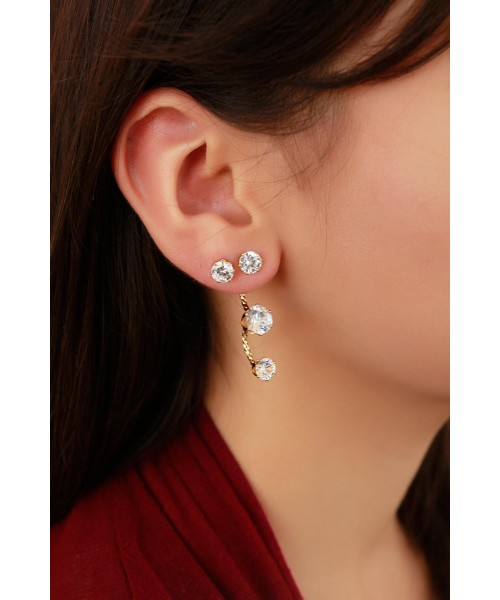 Kristal Taş Tasarımlı Bayan Küpe