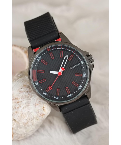 Siyah Spor Kasa Silikon Kordonlu Bayan Kol Saati