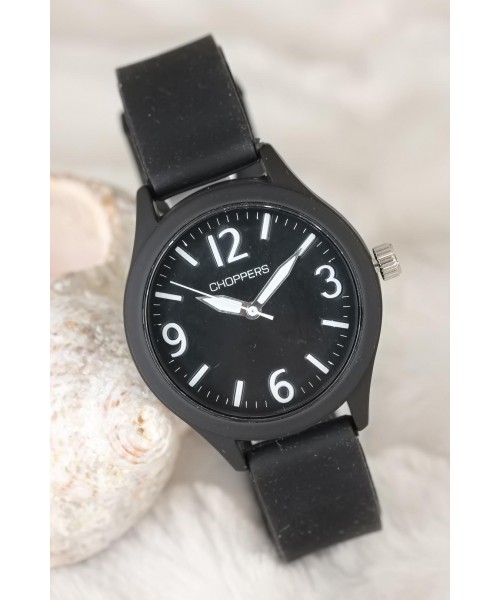 Siyah Renk Spor Kasa Silikon Kordonlu Bayan Saat Siyah Renk Spor Kasa Silikon Kordonlu Bayan Saat