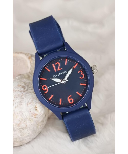 Lacivert Renk Spor Kasa Silikon Kordonlu Bayan Saat Lacivert Renk Spor Kasa Silikon Kordonlu Bayan Saat