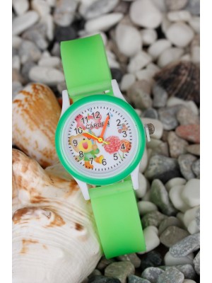 Silikon Kordonlu Resimli İç Tasarım Çocuk Saati