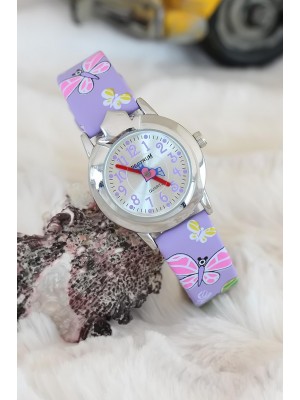 Deri Kordonlu Kız Çocuk Saati