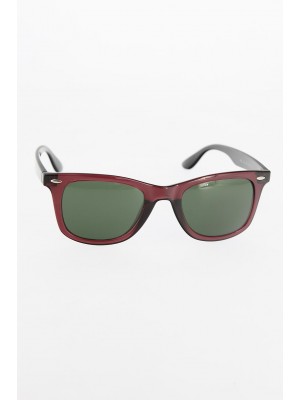 Bordo Kare Çerçeveli Erkek Güneş Gözlüğü