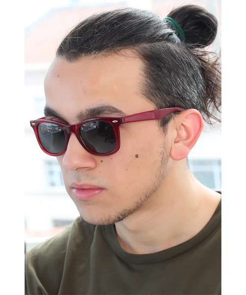 Bordo Renk Çerçeveli Erkek Güneş Gözlüğü