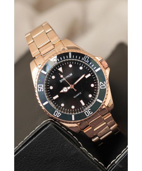 Rose Renk Metal Kordonlu Füme Kasa Erkek Kol Saati Rose Renk Metal Kordonlu Füme Kasa Erkek Kol Saati