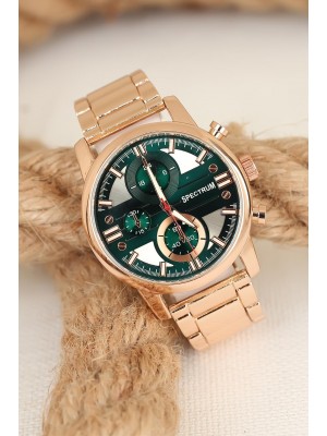 Rose Metal Kordonlu Spor Kasa Erkek Saati