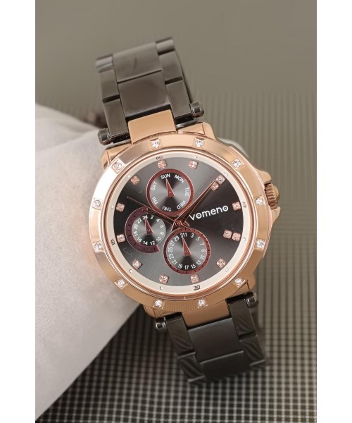 Vomeno Marka 2 Yıl Garantili Füme Renk Metal Kordon Spor Kasa Bayan Kol Saati Vomeno Marka 2 Yıl Garantili Füme Renk Metal Kordon Spor Kasa Bayan Kol Saati