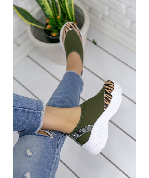 Vienna Haki Yeşil Leoparlı Spor Ayakkabı Vienna Haki Yeşil Leoparlı Spor Ayakkabı