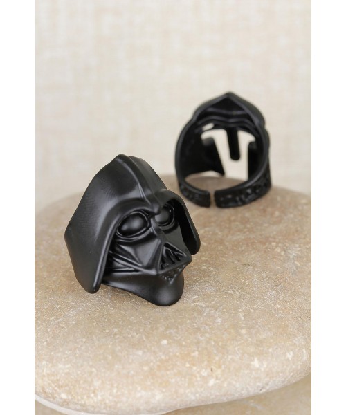 Şovalye Figürlü Mat Siyah Renk Metal Erkek Ayarlamalı  Yüzük